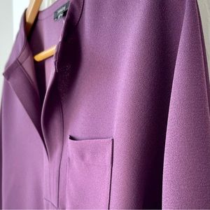 RW&CO. SPLIT NECK PULLOVER BLOUSE TOP